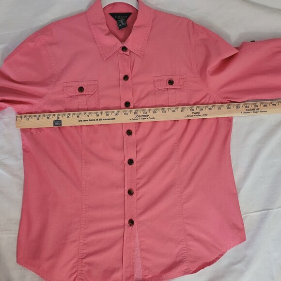 Pink Womens Button Shirt Van Heusen Size XL - Picture 13 of 15
